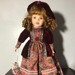Albert & Price Vintage Porcelain Doll 16.5" Tall